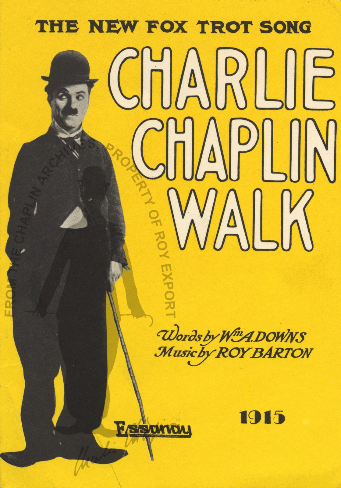 A song dedicated to the Charlie Chaplin Walk