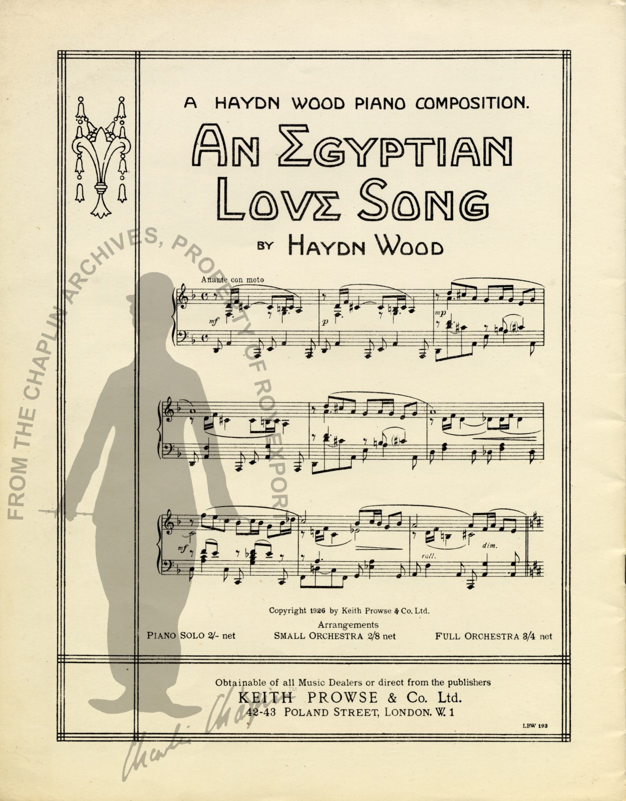 Topics, Topics, Oui! Tray Bong! : or my Pal Jones/written & composed by  Norton Atkins ; arranged by John S. Baker; Sung by Charles Chaplin